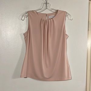 Calvin Klein pale pink sleeveless top